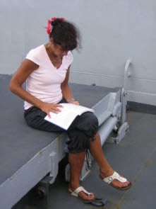 Vanikoro - Journal 05 10 - Edith descendante du Cdt de l'Astrolabe