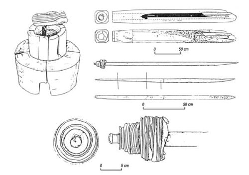 Elements de la pompe du baleinier de Red Bay (1565)